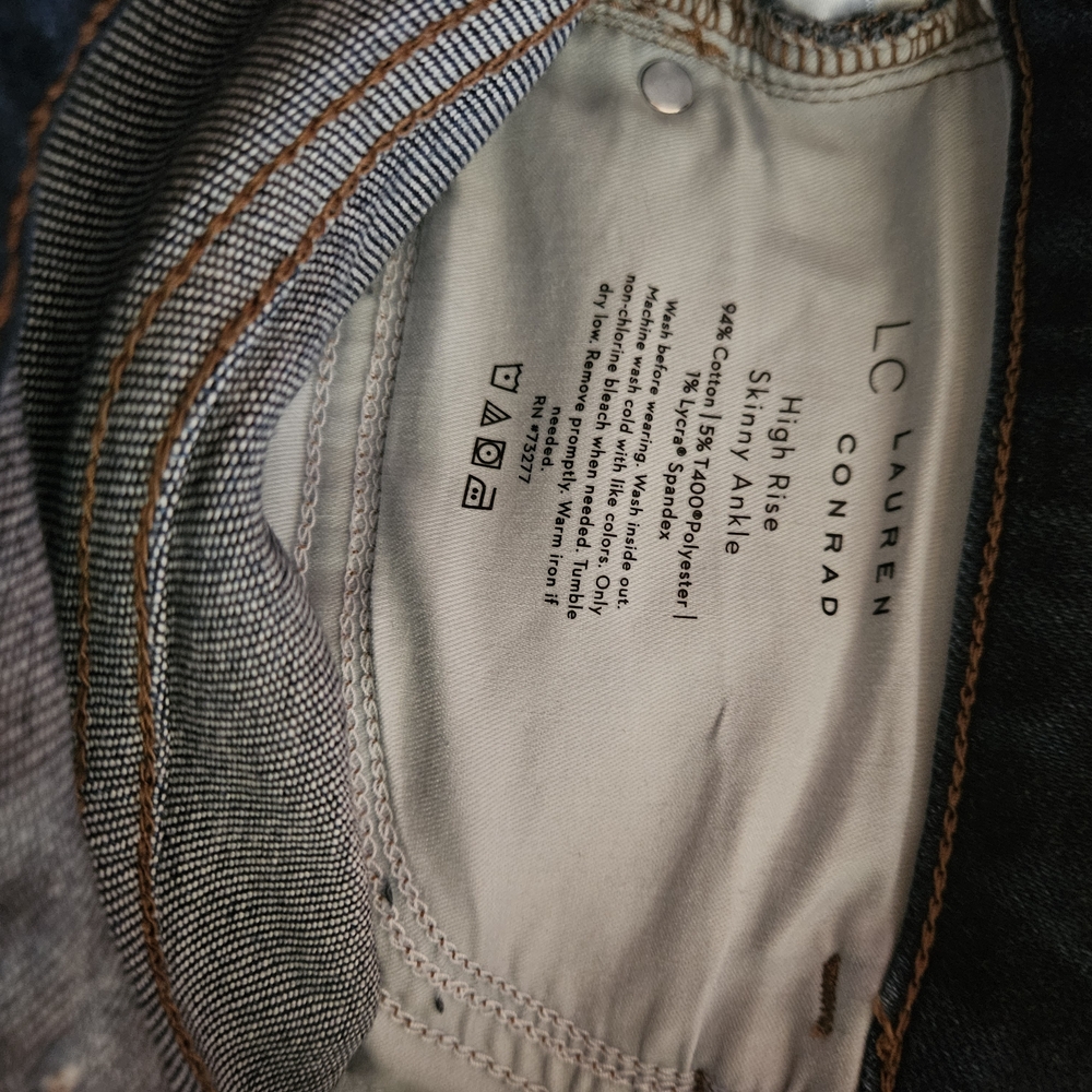 LC Lauren Conrad Dark Blue Ankle Jeans - Picture 2 of 4